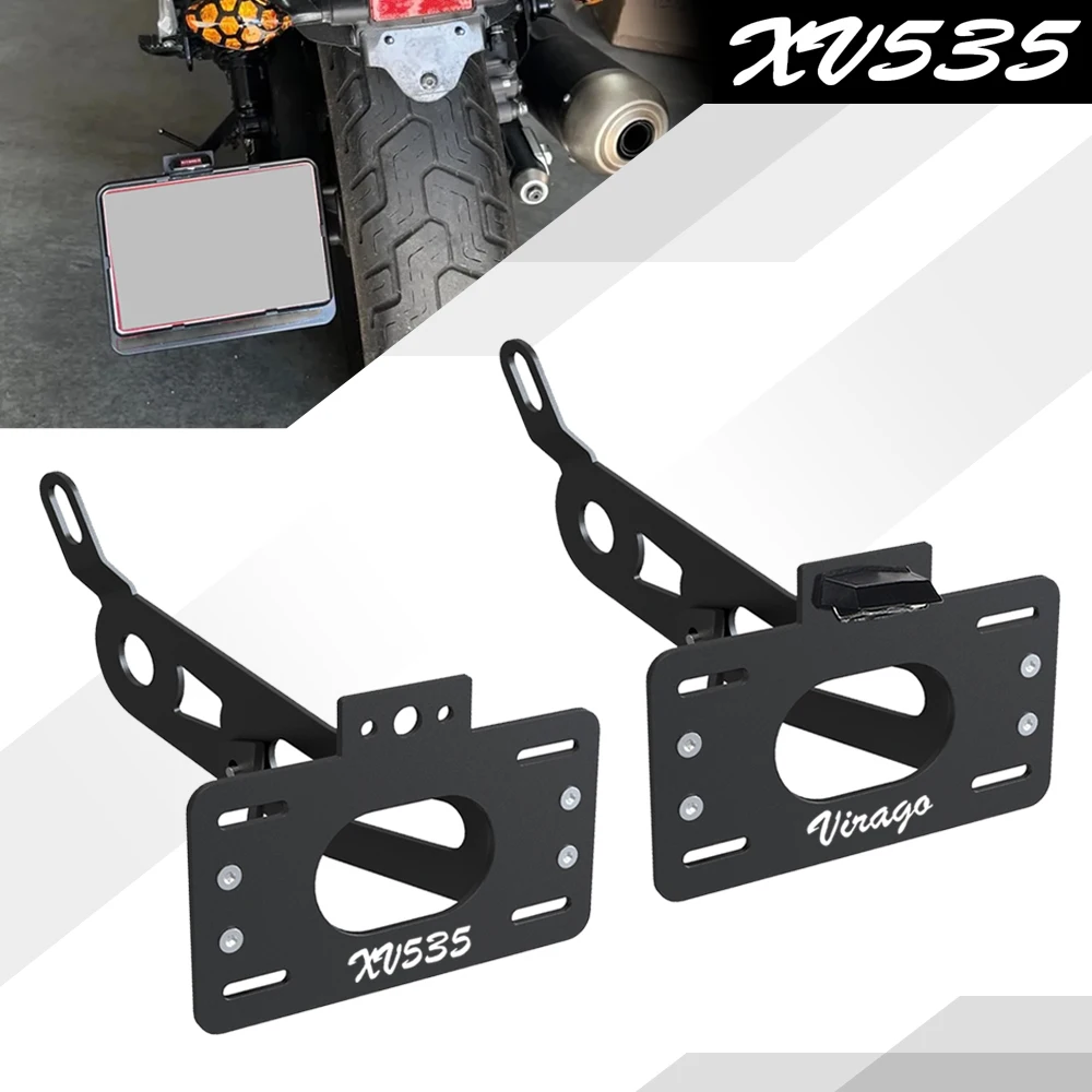 

Motorcycle Side Fender Eliminator Side Mount License Plate Holder For YAMAHA XV535 XV1100 Virago 535 1100 1987-2003 XV535/1100