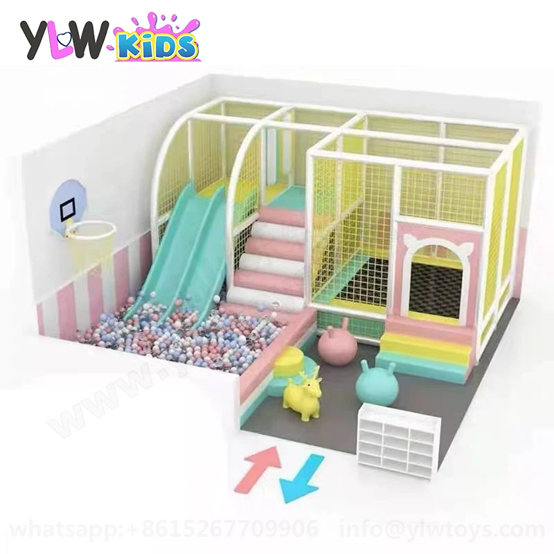

Kids Trampoline Indoor Playground Equipment Baby Maze Paradise Park Slide Ball Pool Game Amusement Structure YLWCNN