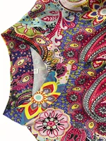 Plus Size 1XL-5XL Women Fashion  Floral Print Turndown Collar Shirt Casual Elegant Blouse Long Sleeve Shirt - Image 3