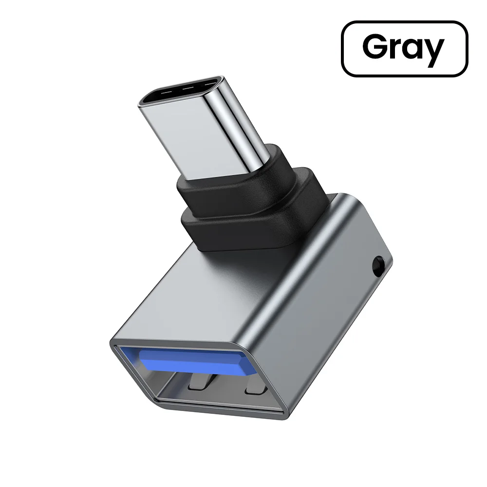 Olaf 90° Angle Type C to USB 3.0 Fast Charging Adapter OTG