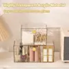 Acrylic Qtip Holder,Cotton Swab Holder,Bathroom Jars With Lids Set,Apothecary Jar Dispenser For Cotton Ball,Bath Salts 6