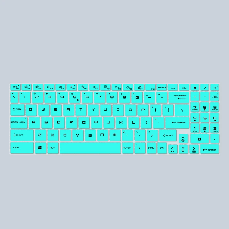 Keyboard Silicone Cover Keyboard Cover Silicone Keyboard Cover Gaming Laptop Protector for MSI Pulse 15 17 Katana 15 17 B13VGK B13V B13VFK 15.6 17.3 inch