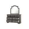 5-Piece Rustic Gray Wood Queen Bedroom Set - Traditional Style 6
