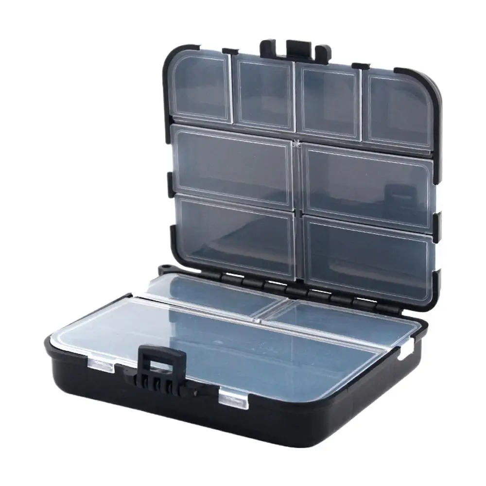 Description Picture 2 of itemPortable Composable Space Plastic Fishing Tackle Box 2 Layers 12 Individual Spacer Container Bait Hook Tool Storage Case