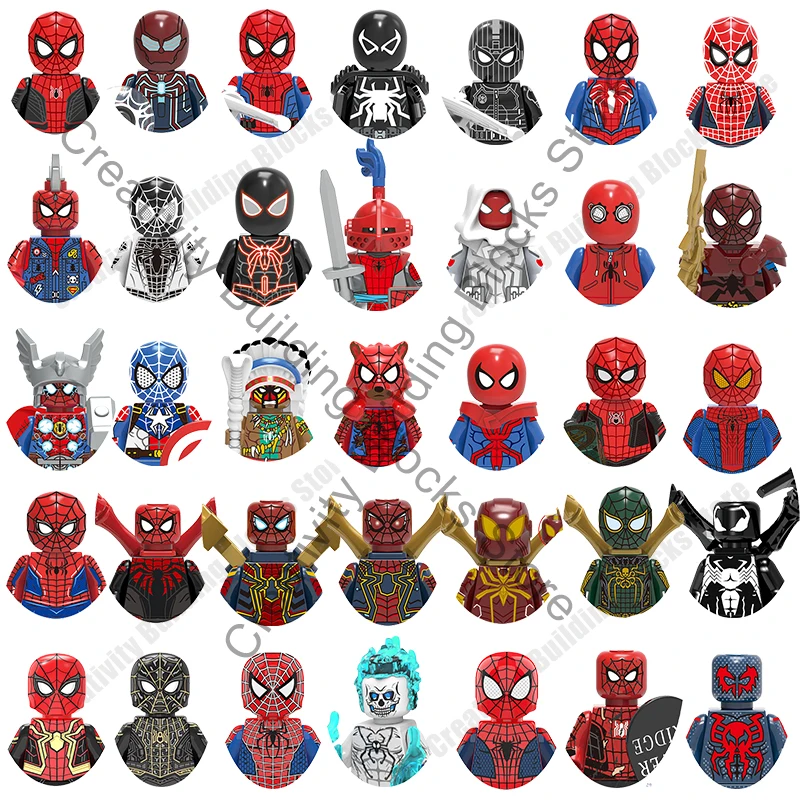 

Лидер продаж, 3d-модель супергероя в стиле панк, Питер, полная серия, конструктор «сделай сам», Классическая модель фильма, детская игрушка в подарок