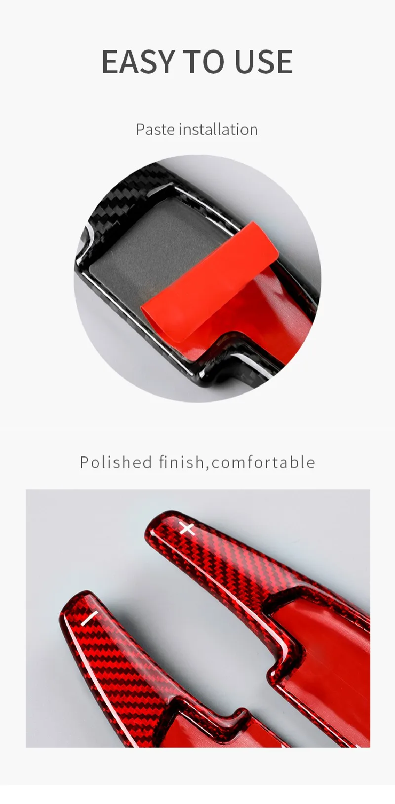 Real Carbon Fiber Paddle Shift For Honda 2020 Acura RDX 2018 Spirior Steering Wheel Extension Paddle Shifter