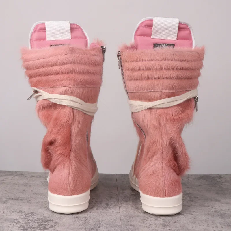 Damenschuhe Shear ling Deaign Herren Freizeit schuhe Mode Schnürung rosa solide Owens Reiß verschlüsse Schuhe für Männer