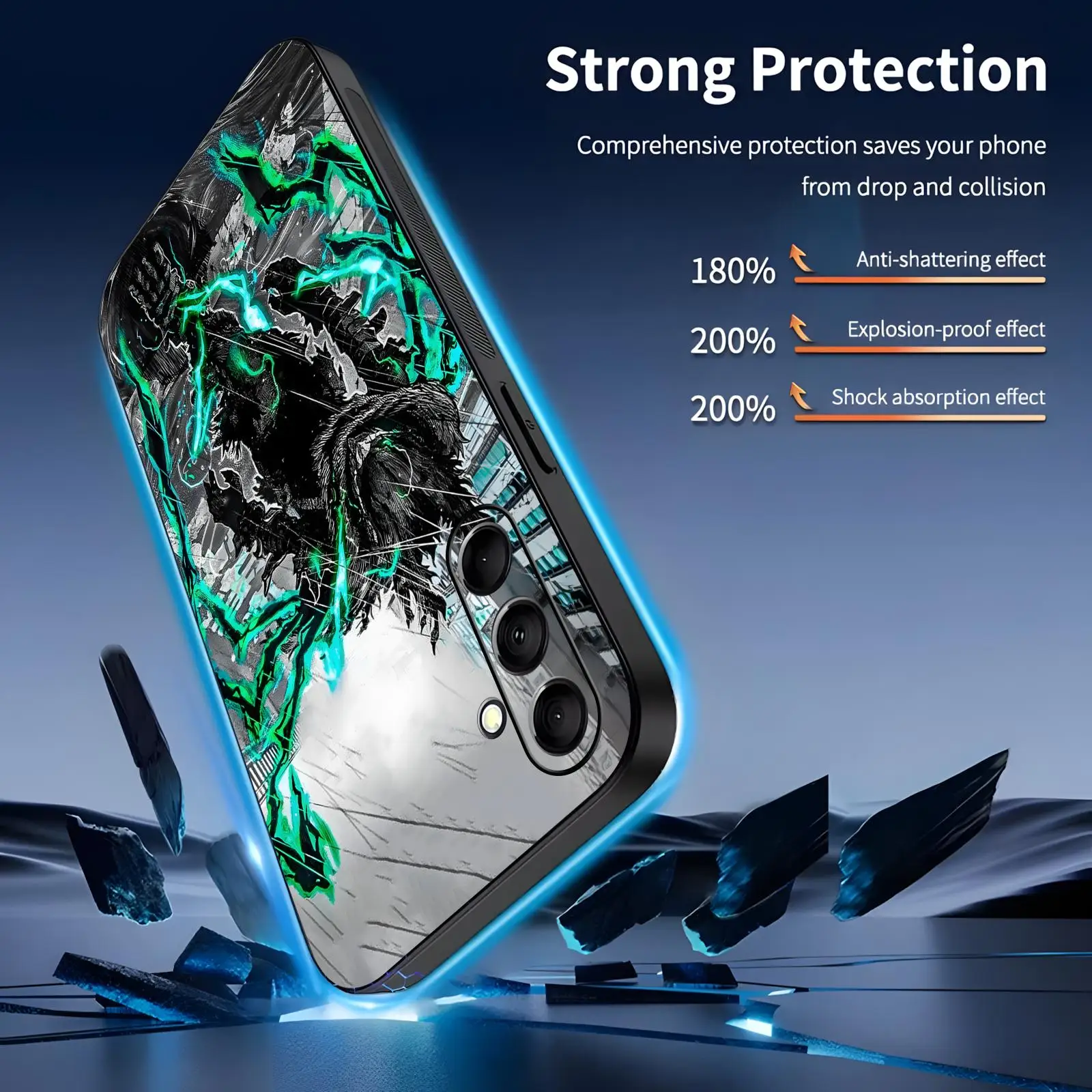 Deku My Hero Academia Shockproof Black Soft Phone Case