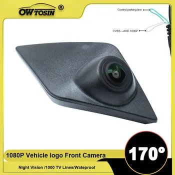 Per Renault Megane Trafic Clio Kadjar Captur Scenic Arkana telecamera per veicoli 170 ° Fisheye AHD 1920*1080P Logo anteriore visualizza fotocamera