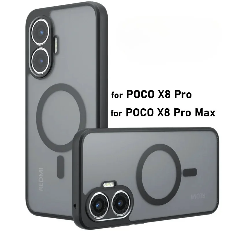 Luxury Translucent Frosted Slim Case with Magnetic Anti-Drop Protection