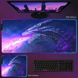 Enhanced RGB Gaming Mousepad - Extra Large Desk Mat with LED Lighting - 30X35cm(11.8x13.7in) (RGB mouse pad 8)