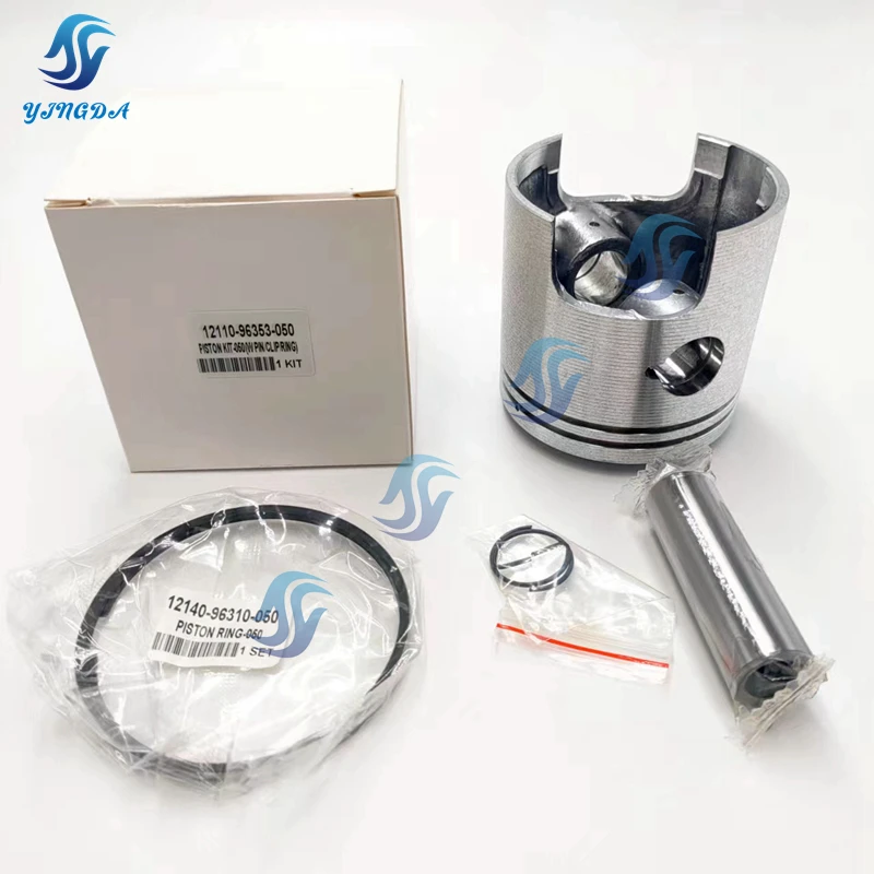 

12110-96353-050 PISTON SET(OS:0.50) For Suzuki Outboard Engine 20HP 25HP 30HP DT25/30 12110-96353 71.50MM