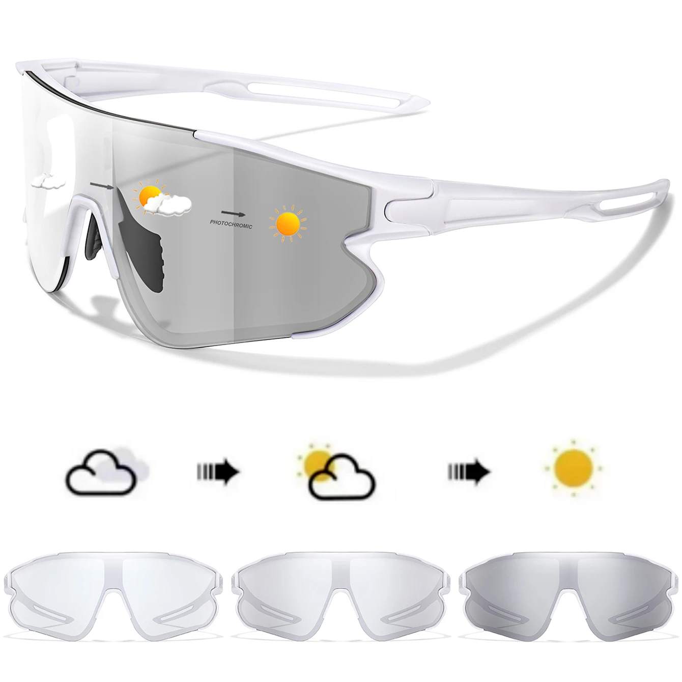 Photochromic Cycling Sunglasses Outdoor Sports