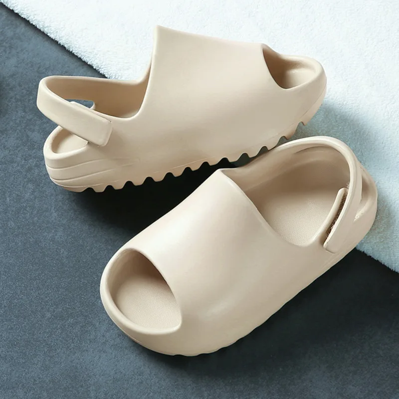 Kids Sandals Baby Toddler Adults Slip-on Fashion Boys Girls Foam Beach Summer Slides Bone Resinchildren Lightweight Water Shoes | Детская