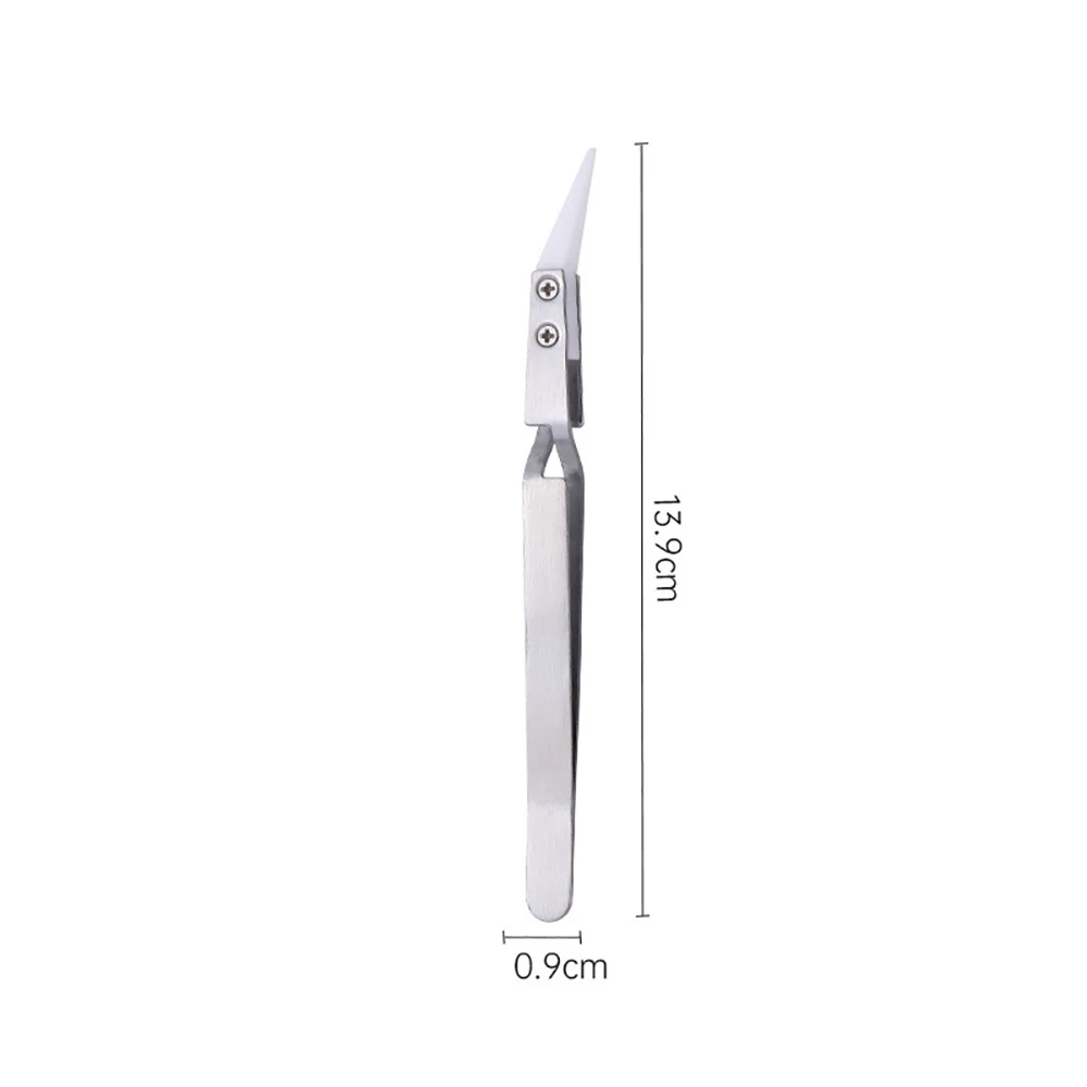 Ceramic Tipped Stainless Steel Heat-Resistant Precision Tweezers