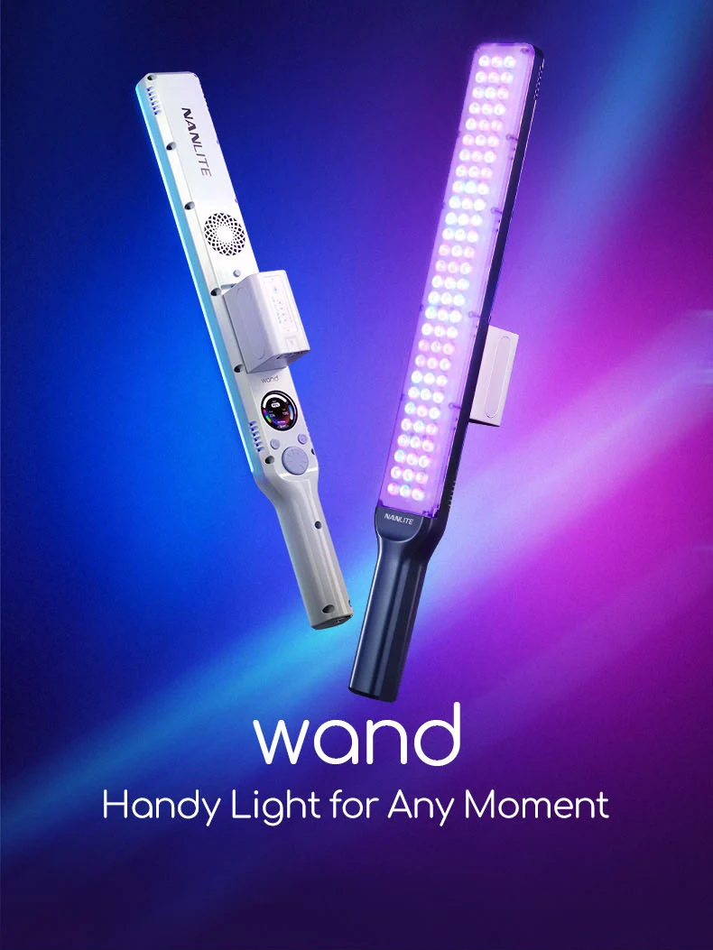 Wand RGB Full Color Handheld LED Light 2700-7500K sup Nanlink App Wireless Contr