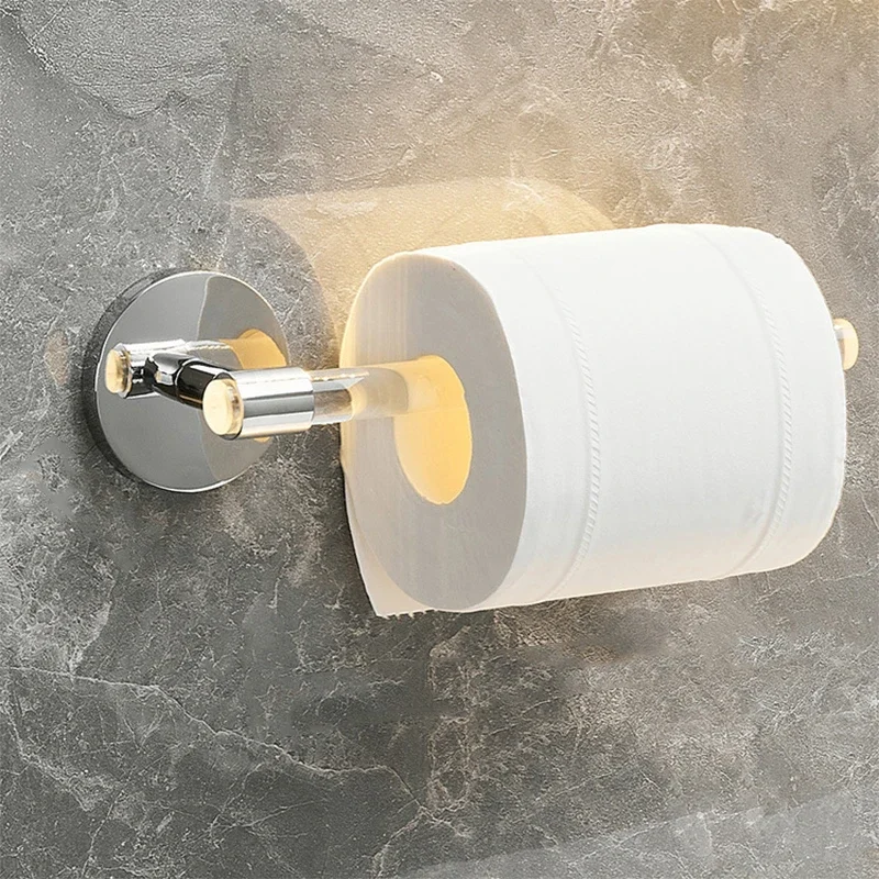 Gold Silver Bath Towel Bar Roll Tissue Paper Holder Rack For Bathroom Storage Shelf Hanger Toilet Toiletries Kitchen Accessories