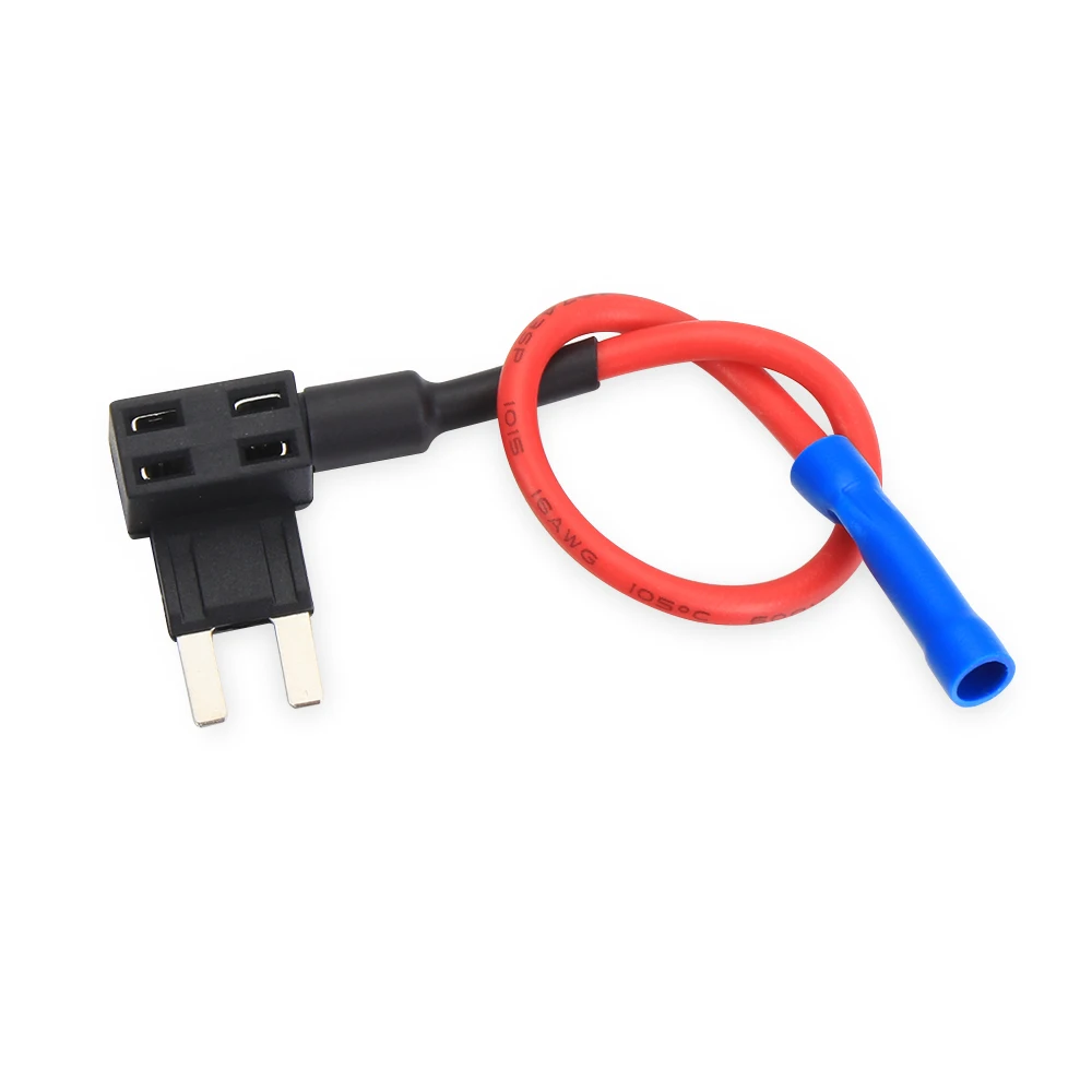Car Add-A-Circuit Fuse Tap Adapter Mini ATM Fuse Holder Blade Holder 12V Add Circuit Boxes Take Electrical Appliances 1Pc