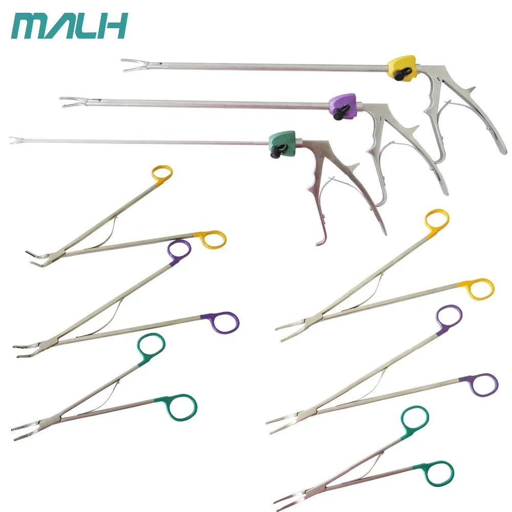 

S/M/L Laparoscopy open surgery implantable hem-o-lock clip applier