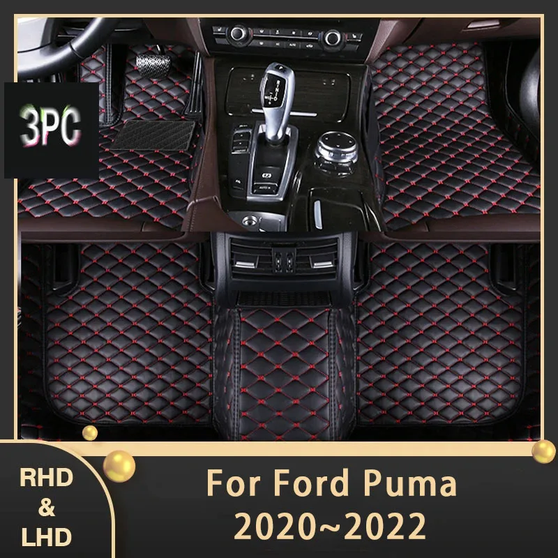 Tappetini Auto Per Ford Puma 5Seat 2020 2021 2022 Tappetini Auto Personalizzati Accessori Interni Per Tappeti In Pelle