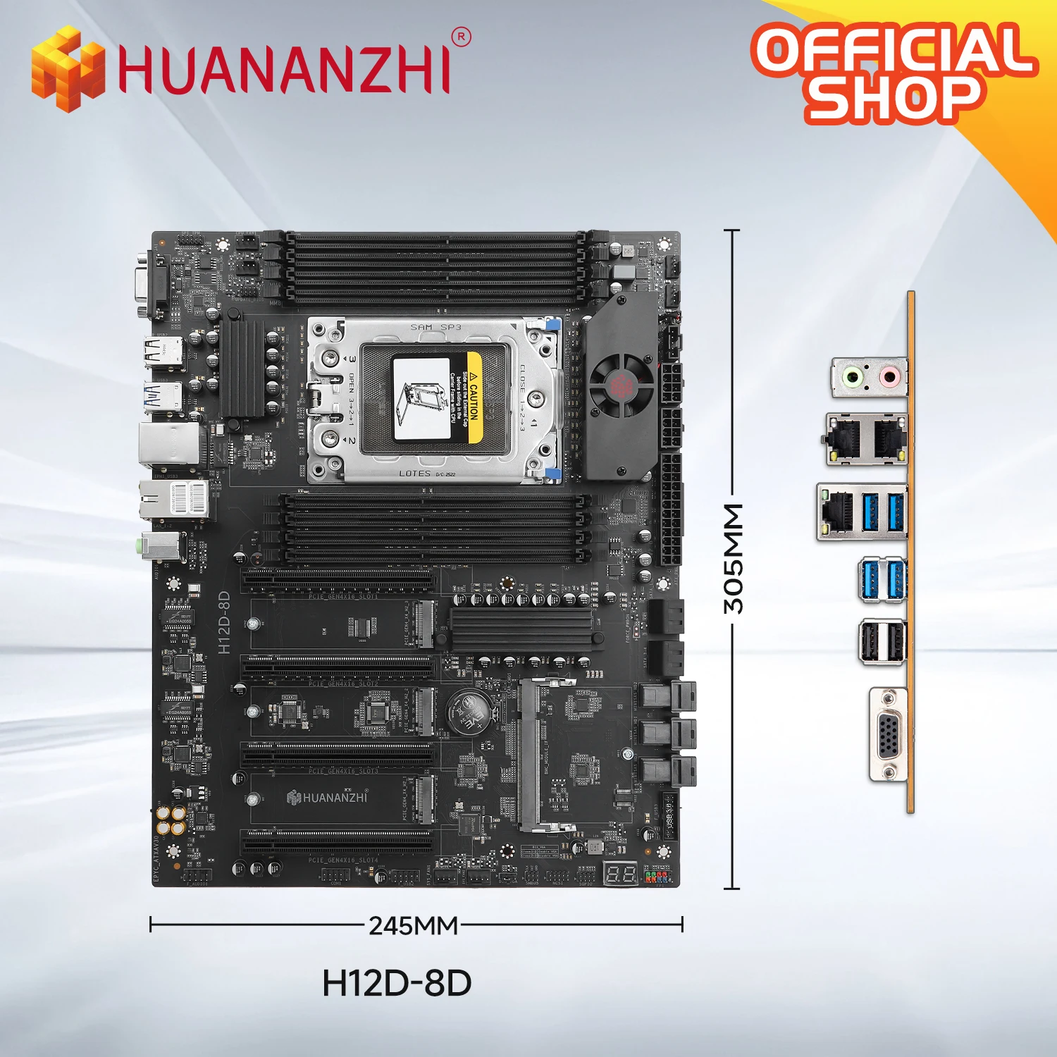 HUANANZHI H12D 8D AMD Motherboard with BMC module support AMD EPYC