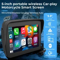 5'' Motorcycle GPS Navigation IPX7 Waterproof with Sunshade Wireless Carplay Android Auto Display Portable Monitor Dual BT WIFI - Image 4
