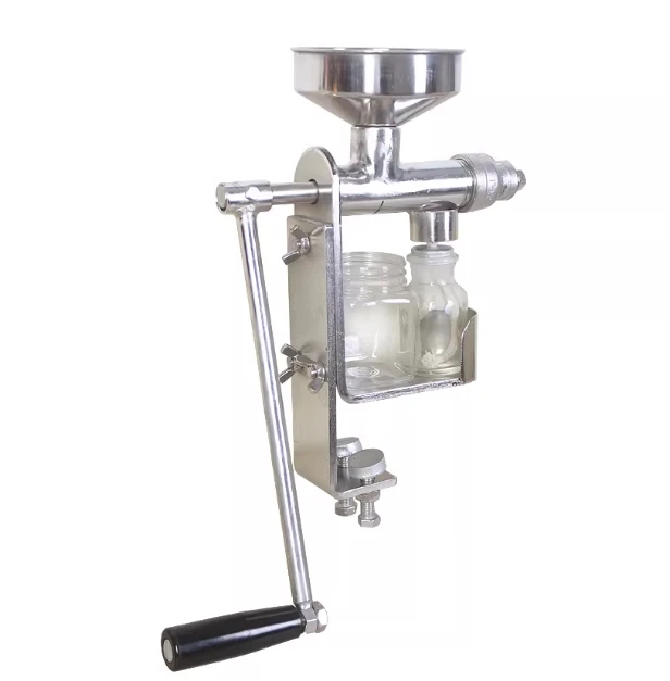 Oil Press Machine Manual Stainless Steel Home Olive Oil Presser Nut Seed Peanut Mill Extractor sunflower seed oil squeezer