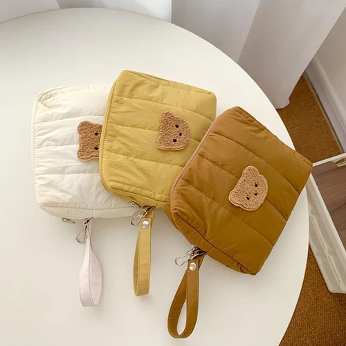 어린이용 침대 옆 유모차 걸이 가방, 곰 아기 기저귀 가방, 보관 폴리에스테르 지퍼, 여행 휴대용 핸드백, 신상 만화 4