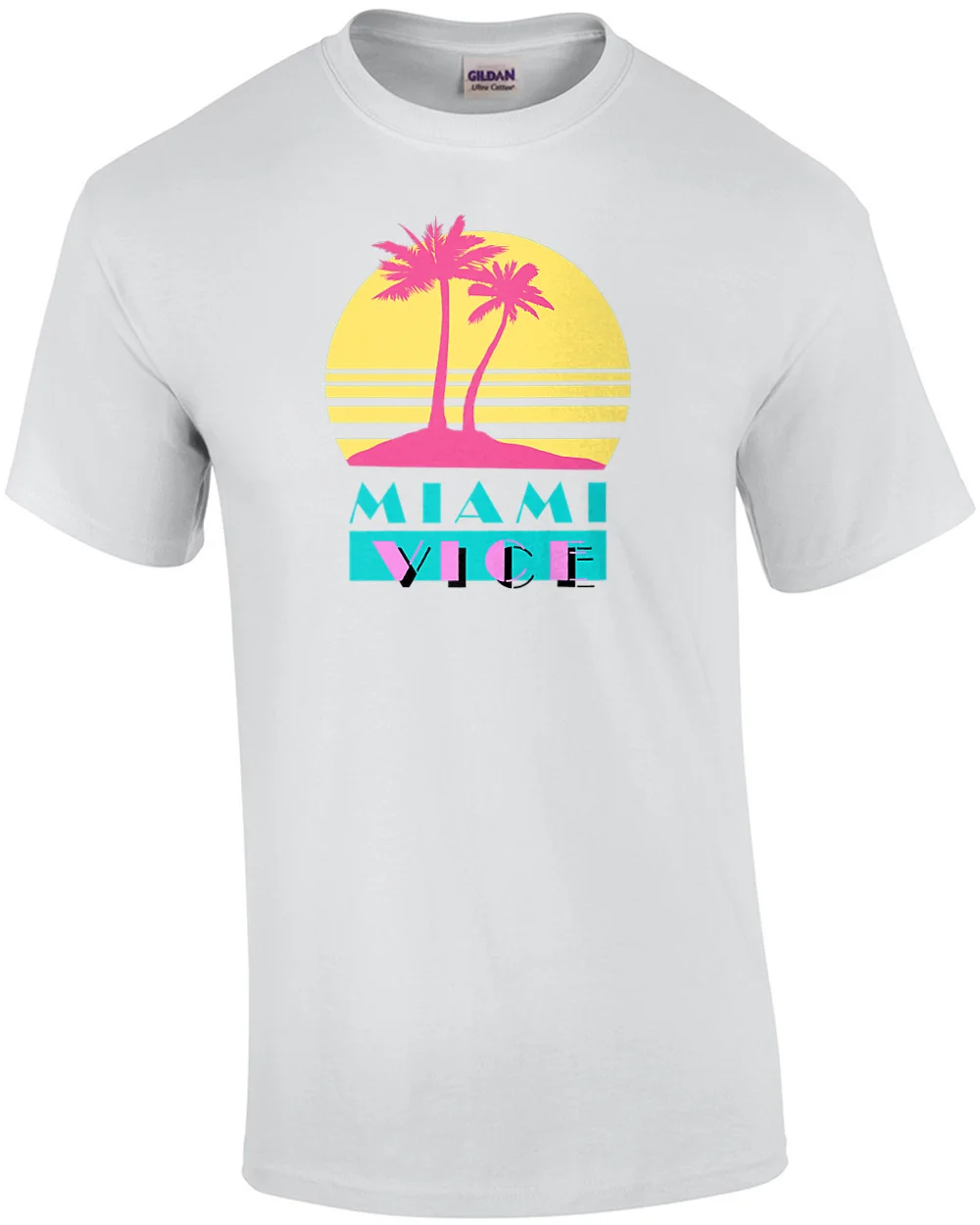 Maglietta Miami Vice 80'S Maniche Lunghe O Corte