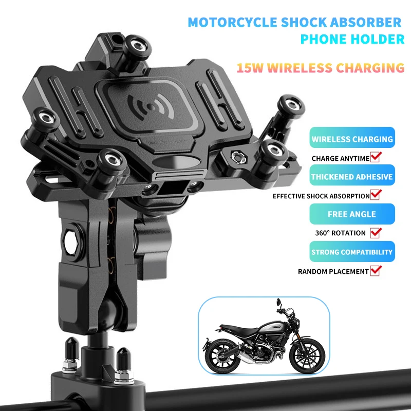 Motorcycle Mobile Phone Holder Wireless Chargingfor  For Ducati Scrambler Diavel/Carbon/Xdiavel/S Monster   Accesorios Bracket