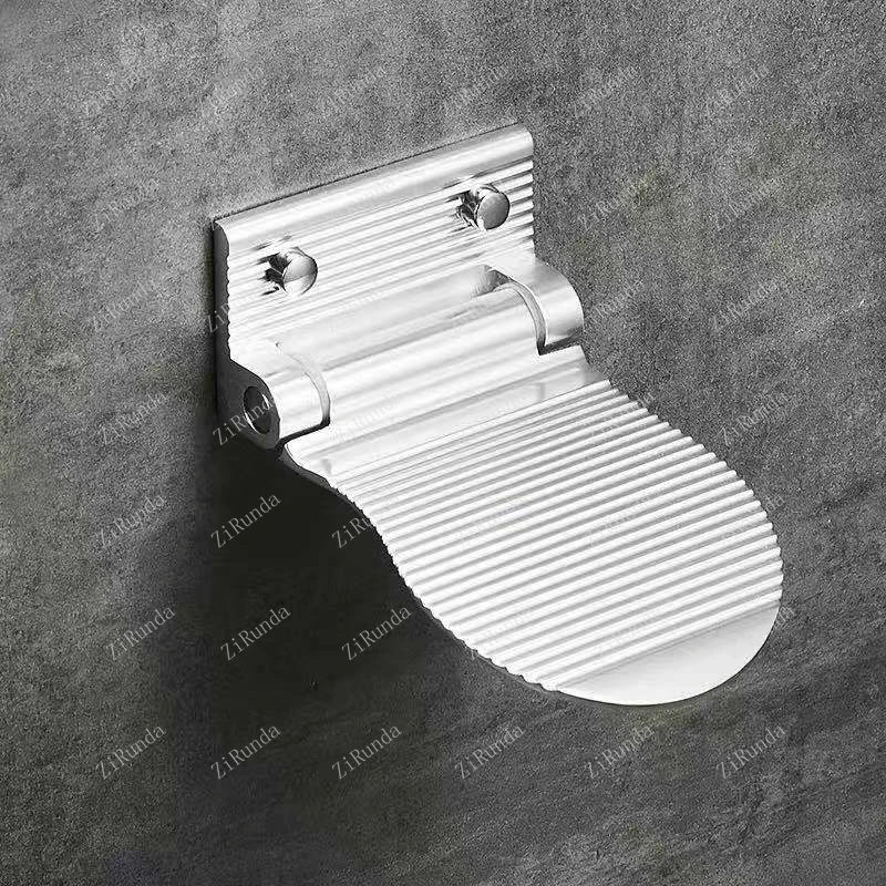 *~Ellen Shower Foot Rest Bathroom Pedals Non-slip Shower Footstool Pedestal Pedals Elderly Pregnant Bath Stool Black 6