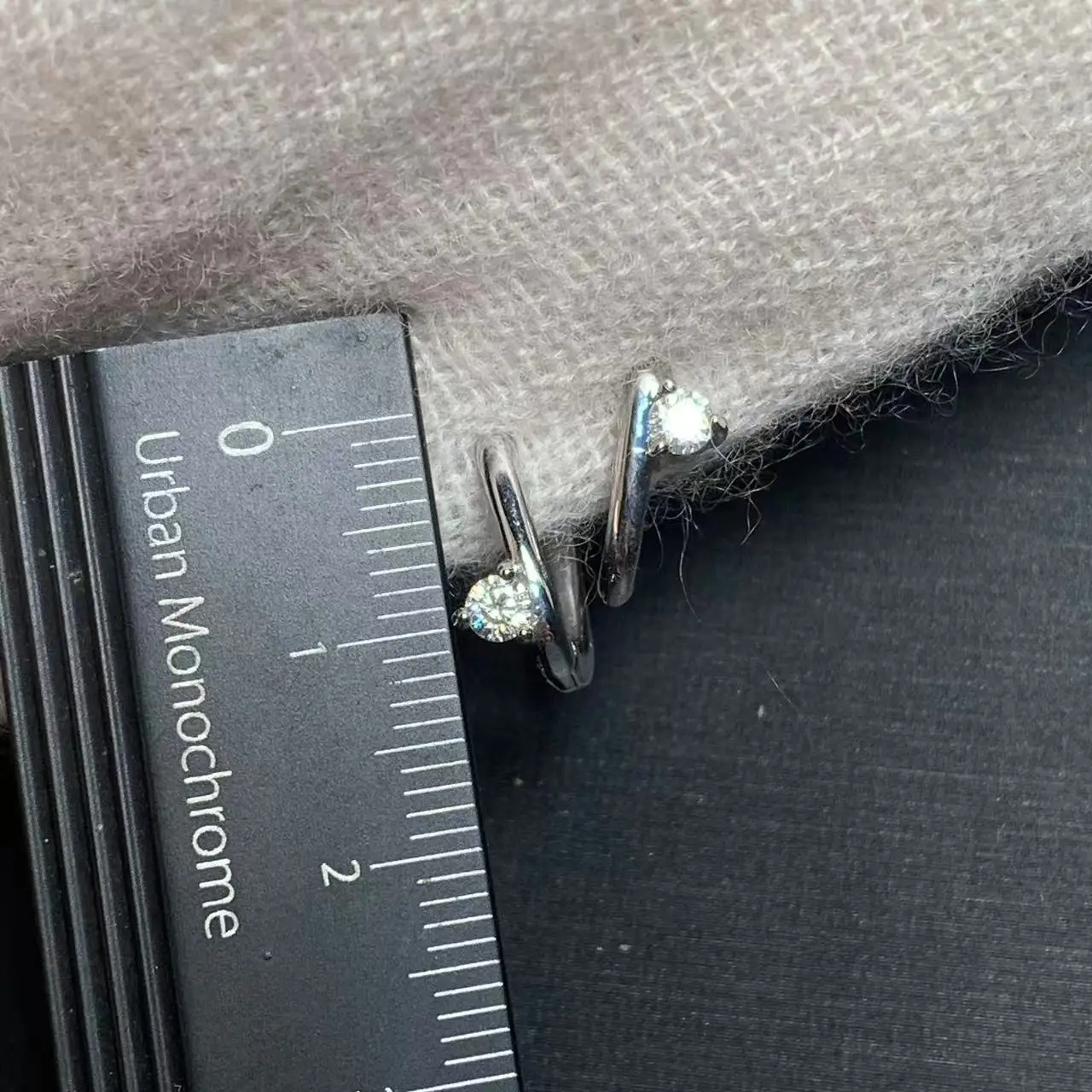 Vintage Moissanite Diamonds Hoop Earrings Simple Classic  Gemstone Jewelry Handmade