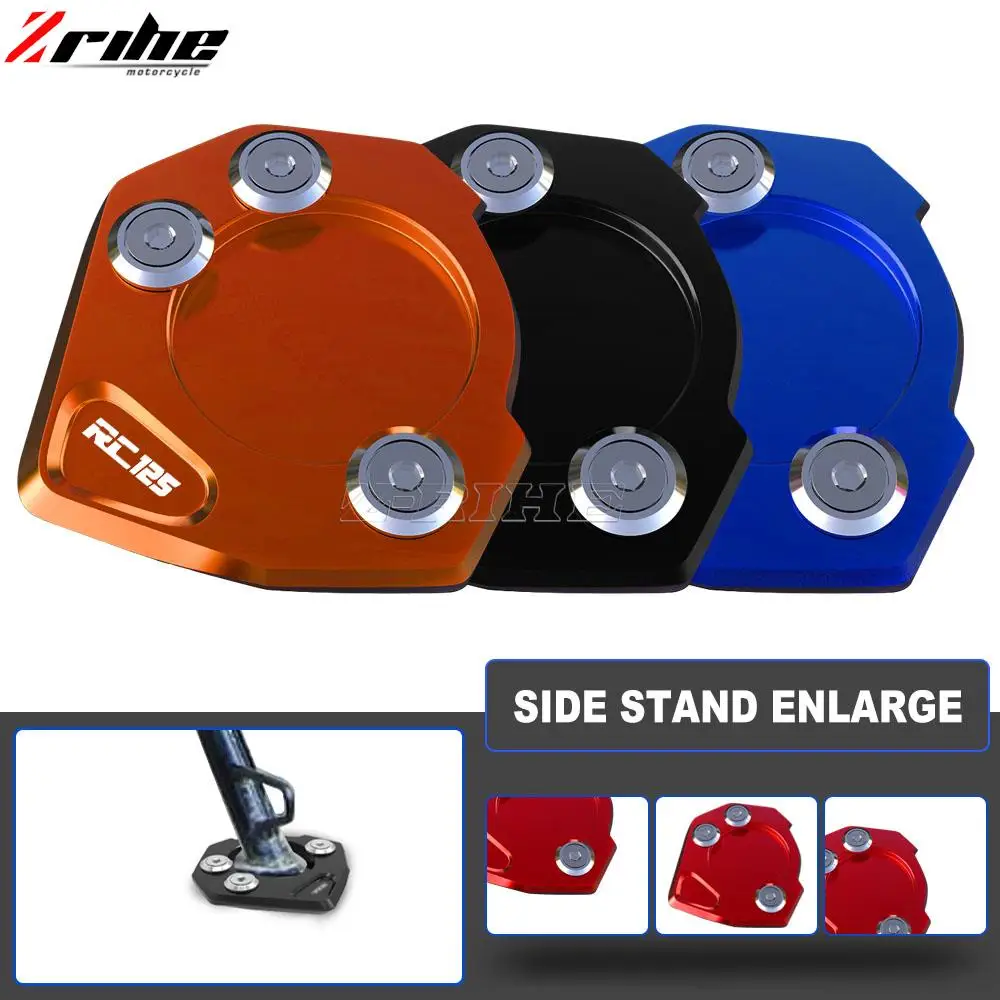 

FOR RC 125/200/390 2014-2023 125 200 390 2013-2023 RC125 RC390 RC200 Motorcycle Kickstand Enlarge Plate Side Stand Enlarger Pad