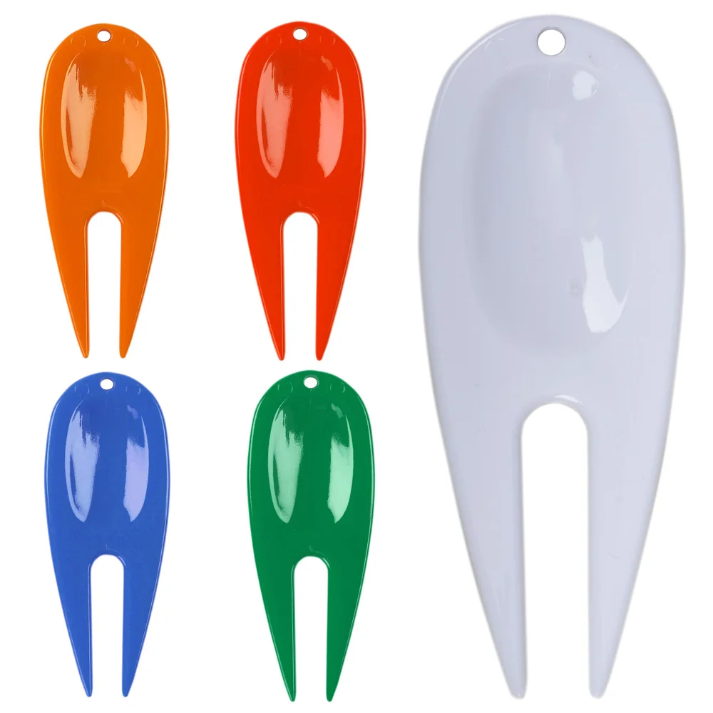 5Pcs/Set Plastic Golf Divot Tool Golf Ball Marker Repair Tool Accessories