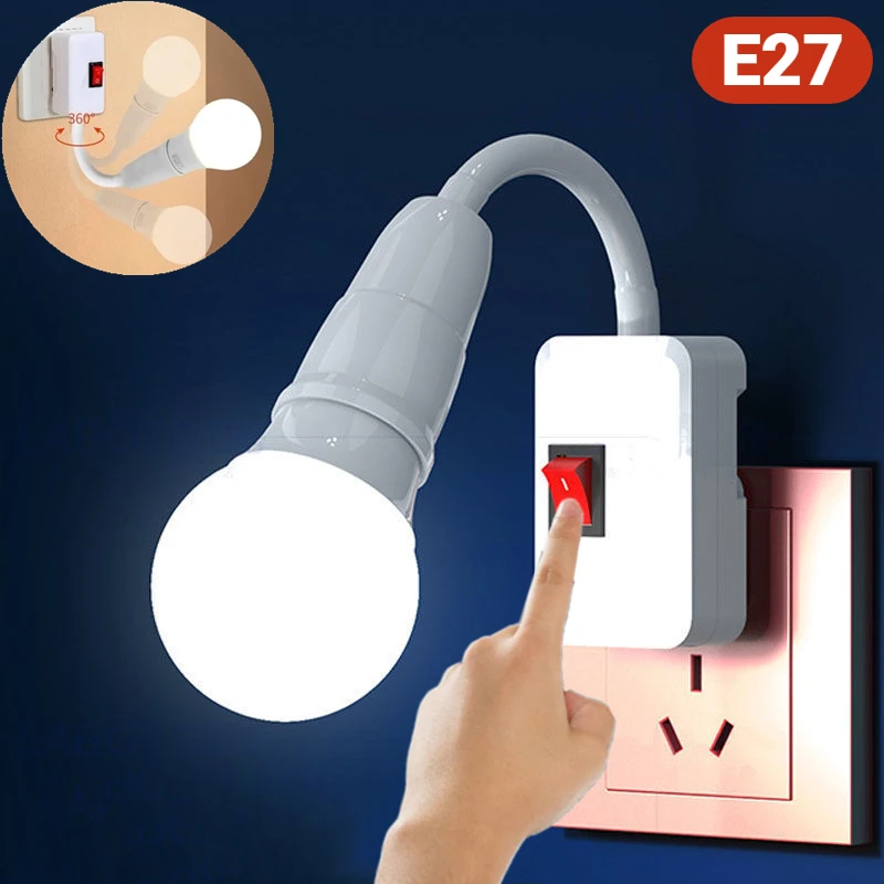 Porte-ampoule Flexible E27, adaptateur d'extension Flexible, douille  d'extension E27 à E27 convertisseur support de Base murale, porte-lampe à  vis - AliExpress