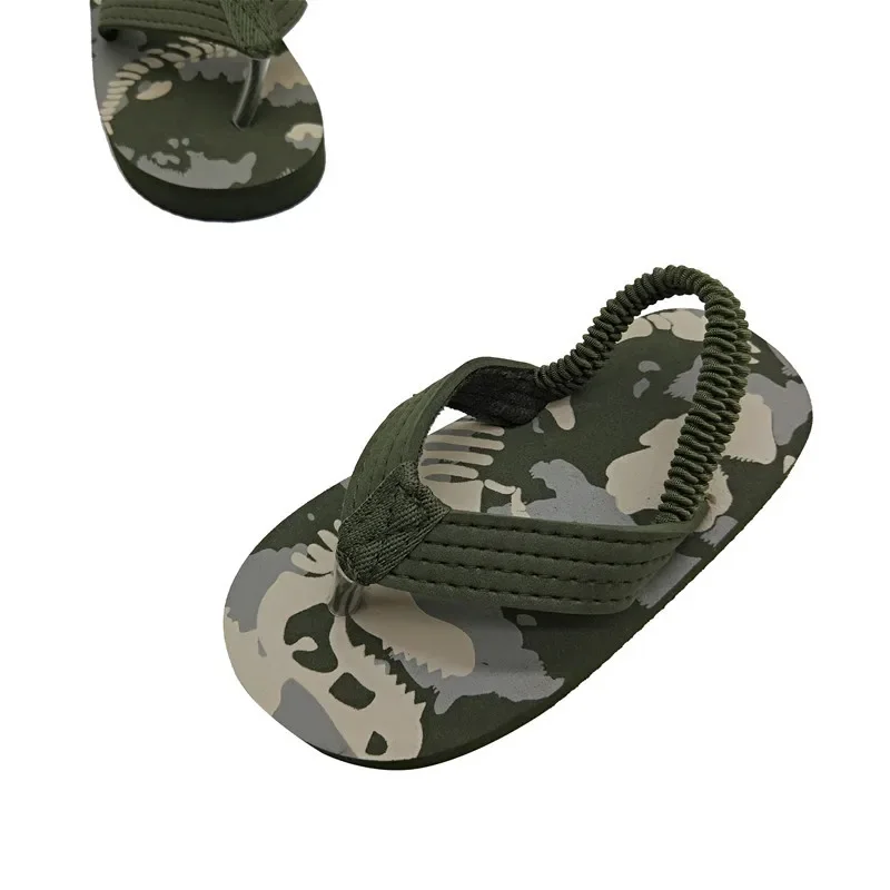 New Summer Children Beach Shoes Toddler Boy House Slippers Anti-slip Flip Flops Outdoor Sandals Kids Cartoon Water Shoes for Boy 5