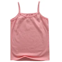 2024 Summer Girls String Strappy Tanks Top Baby Children Cotton Camisole Underwear Kids Sleeveless Vest Cotton Tanks Top 6