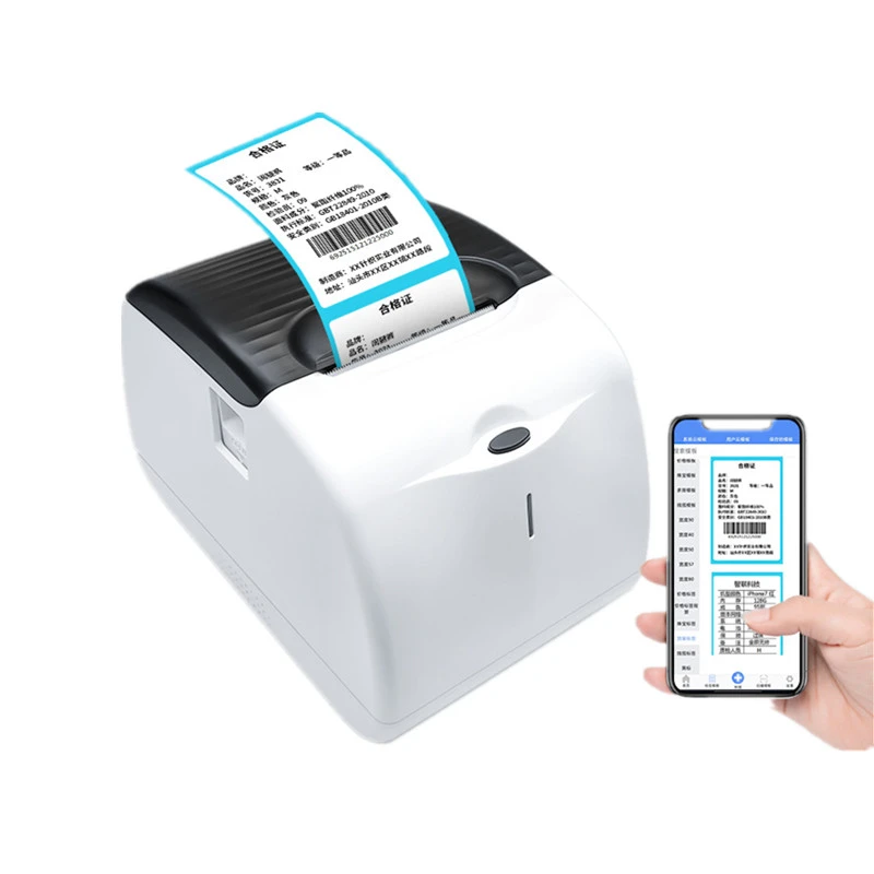 L58G supermarket shelf clothing tag product price sticker 58mm label receipt USB Bluetooth thermal bar code printer mini pocket thermal printer