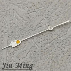 Elegant Silver and Black Watch Hands with Green Luminous Feature - 13mm (Orange A1)