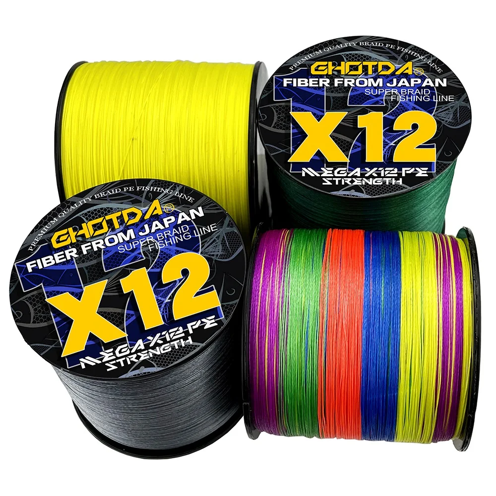 

X12 300/500 Meters Braided Fishing Line High Endurance Super Strength Multifilament PE Saltwater Fish Wire