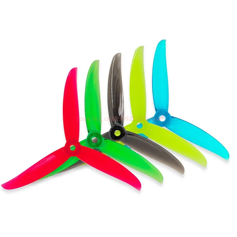 Hélices Drone FPV 5 Paires 3 Pouces Polycarbonate - Noir, Vert, Rouge, Bleu, Jaune