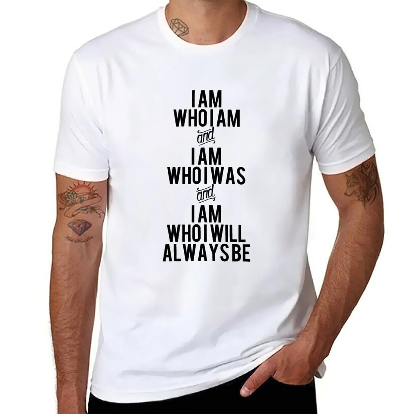 I Am T-Shirt summer top plus size tops quick-drying men clothings