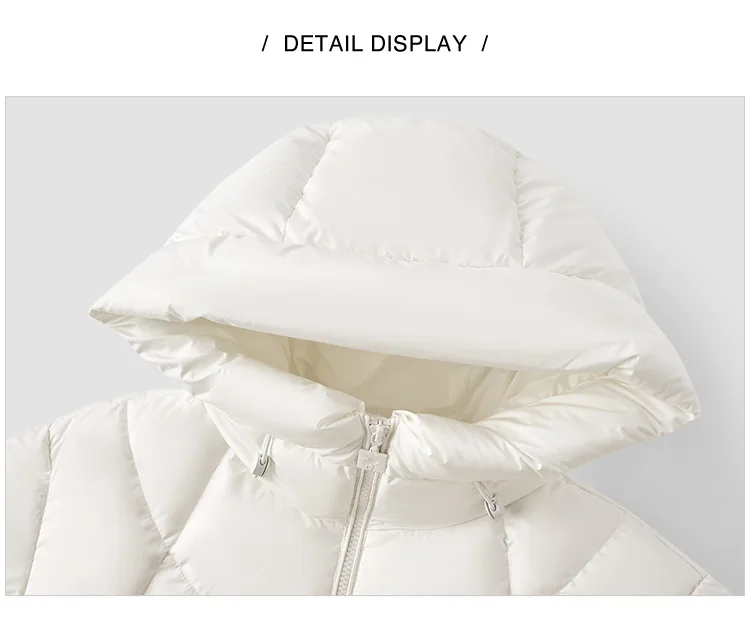 Down Jacket Women Mid-Length Waterproof and Warm Winter Oversize Hooded Versatile Coat