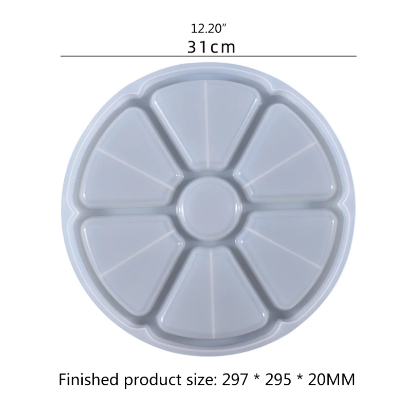 Fruit Tray DIY Mold Nut Snacks Tray Box Dish Silicone Mold