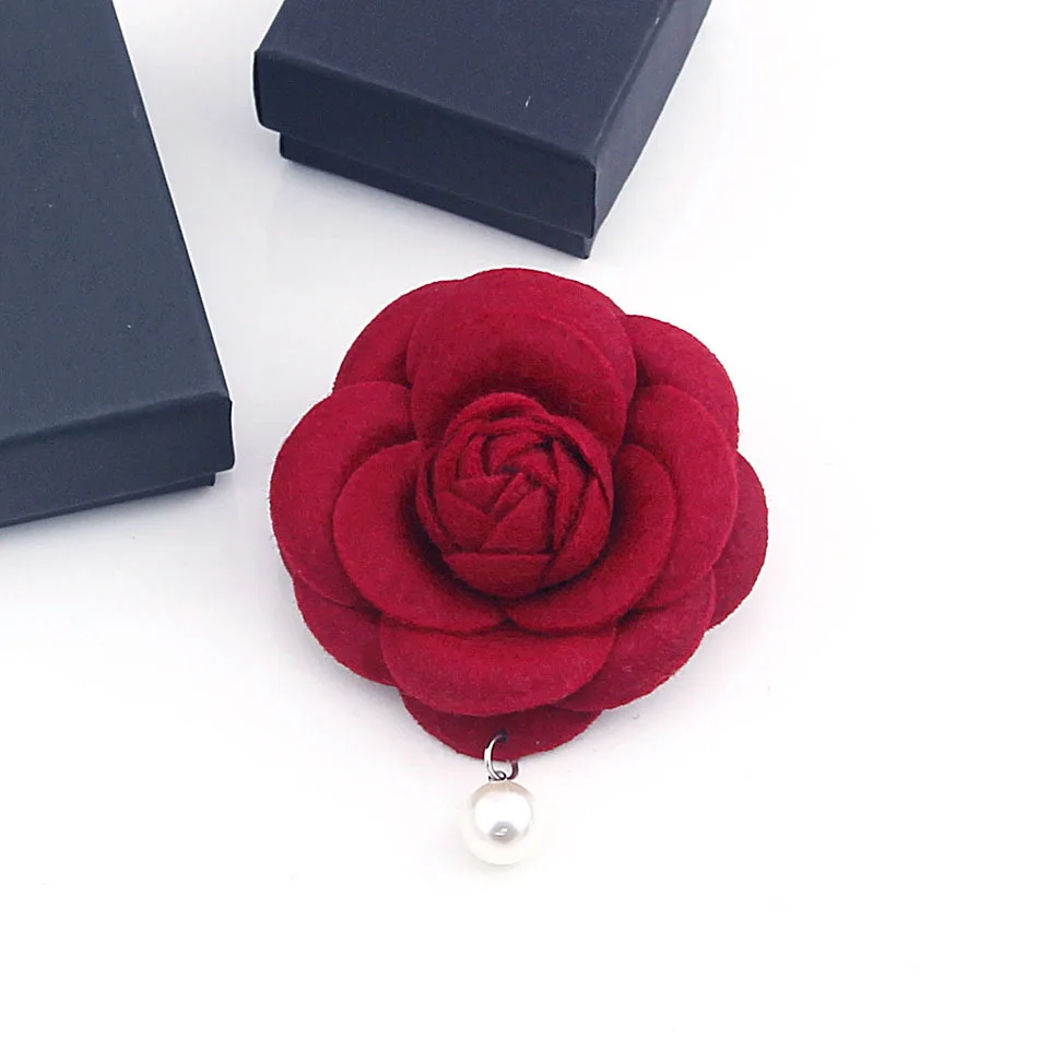 Top Brand Women Enamel Camellia Pearl Brooches High Quality Flower Pins  Cloth Corsage Badges For Lady Exquisite Brooch Pin - AliExpress