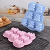 3D Lovely Bear Cake Mold Animal Cookie Silicone Mould For Chocolate Candy Kitchen Fondant Supplies Cupcake Topper Decorating 3