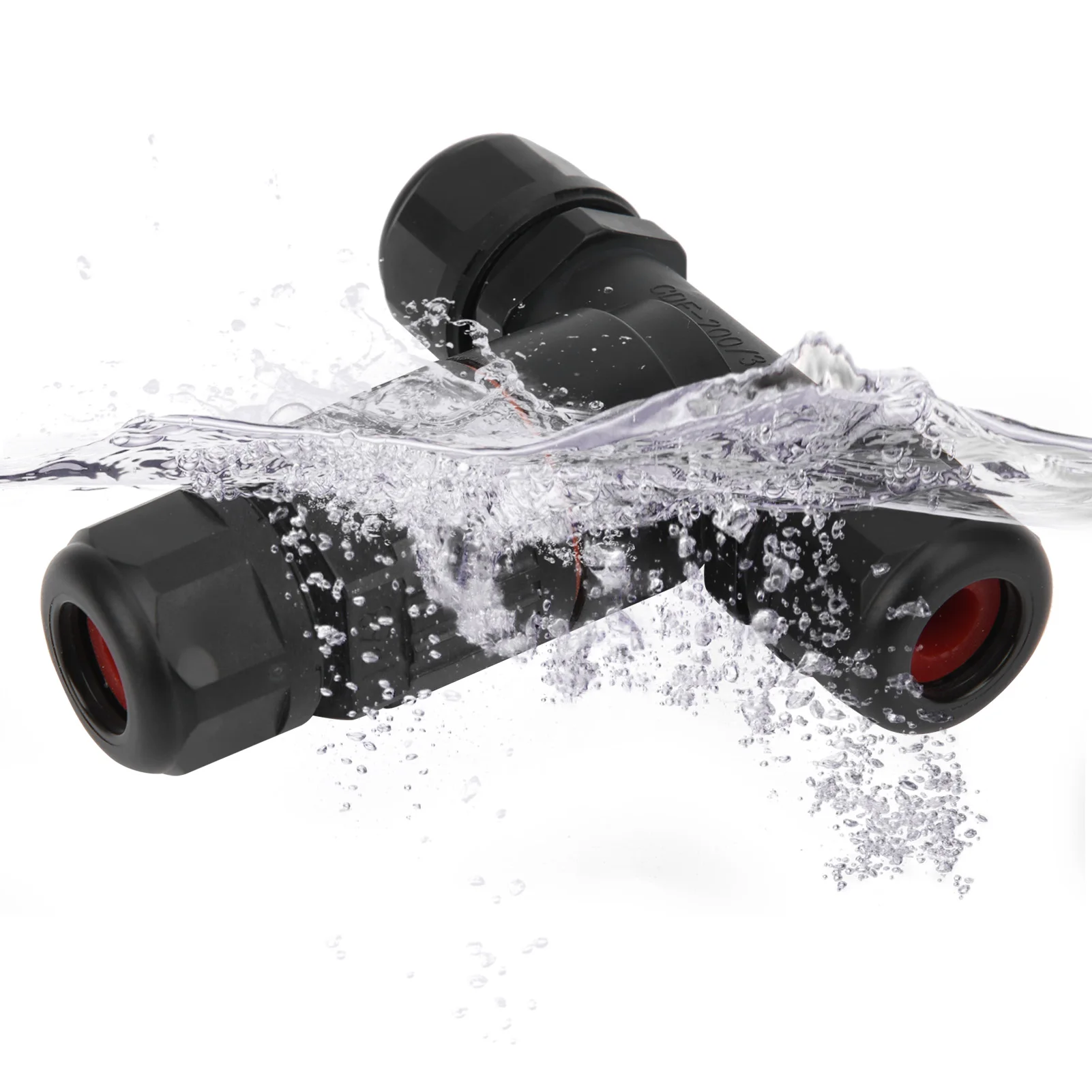 IP68 Waterproof Connector Electrical Cable 3 Way T Shape Outdoor Industrial Accessories 3Pcs wire connectors,busbar connector,heat shrink connector,battery connector,solder seal connector