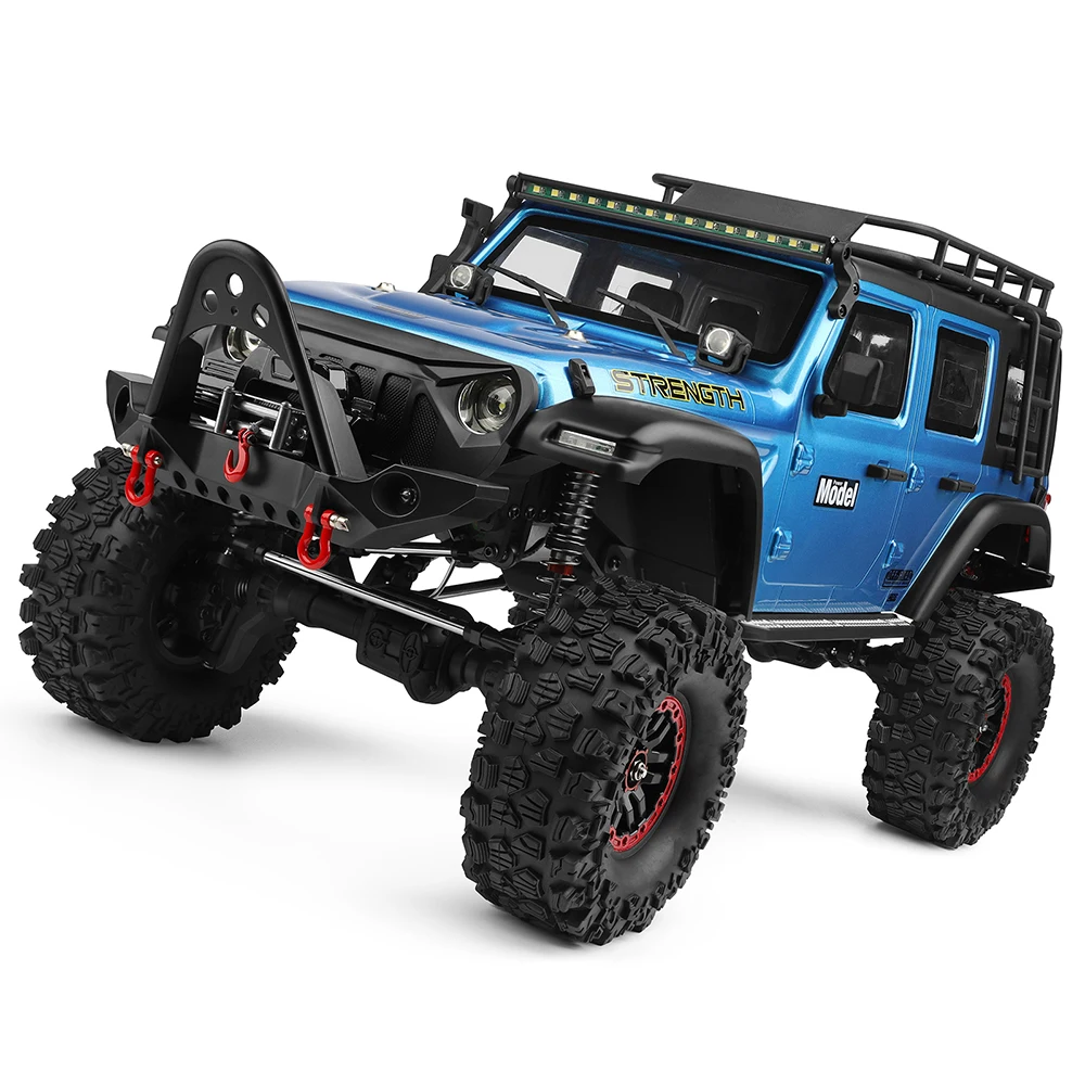 WLtoys 104010 1:10 RC Voiture Escalade 4WD 2.4G 3CH Orange/Bleu