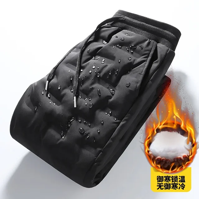 [최신|인기상품]버커루기모바지 => HOUZHOU 덕다운패딩바지 남자 다운팬츠 기모바지 방풍 한국인 리뷰 많은 옷 따뜻한 바지 남성용 발열바지 양털바지 조거팬츠 남성겨울 바지 [ChinaNOW | 추천상품]