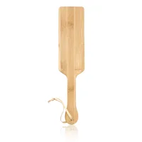 37CM Genuine Bamboo Wood Paddle Wooden Greek Fraternity Paddle Riding Horses Whip Crops 2